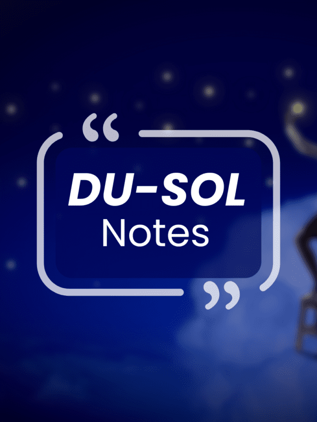 DU SOL Semester 2nd Best Notes